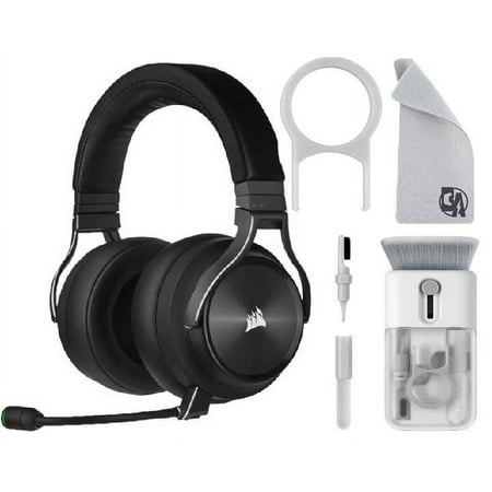 CORSAIR VIRTUOSO RGB XT Wireless Dolby Atmos Gaming Headset for PC, Mac, PS5/PS4 with Bluetooth Slate With Cleaning kit Bolt Axtion Bundle Like New
