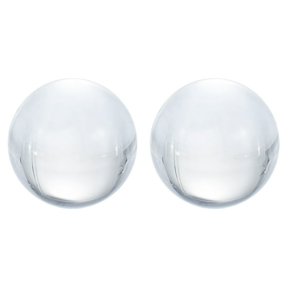 Uxcell 50mm/2" K9 Crystal Ball Decorative Ball with Gift Box Clear 2 Pack