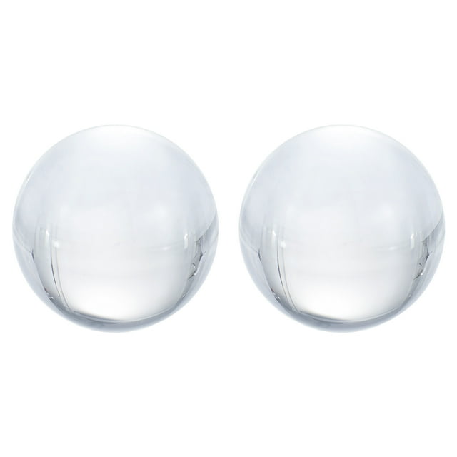 Unique Bargains 50mm/2' K9 Crystal Ball Decorative Ball with Gift Box Clear 2 Pack