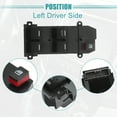 thumbnail image 3 of Left Driver Side Car Power Window Switch Fit for Honda City Fit 2009-2011 Black, 3 of 7