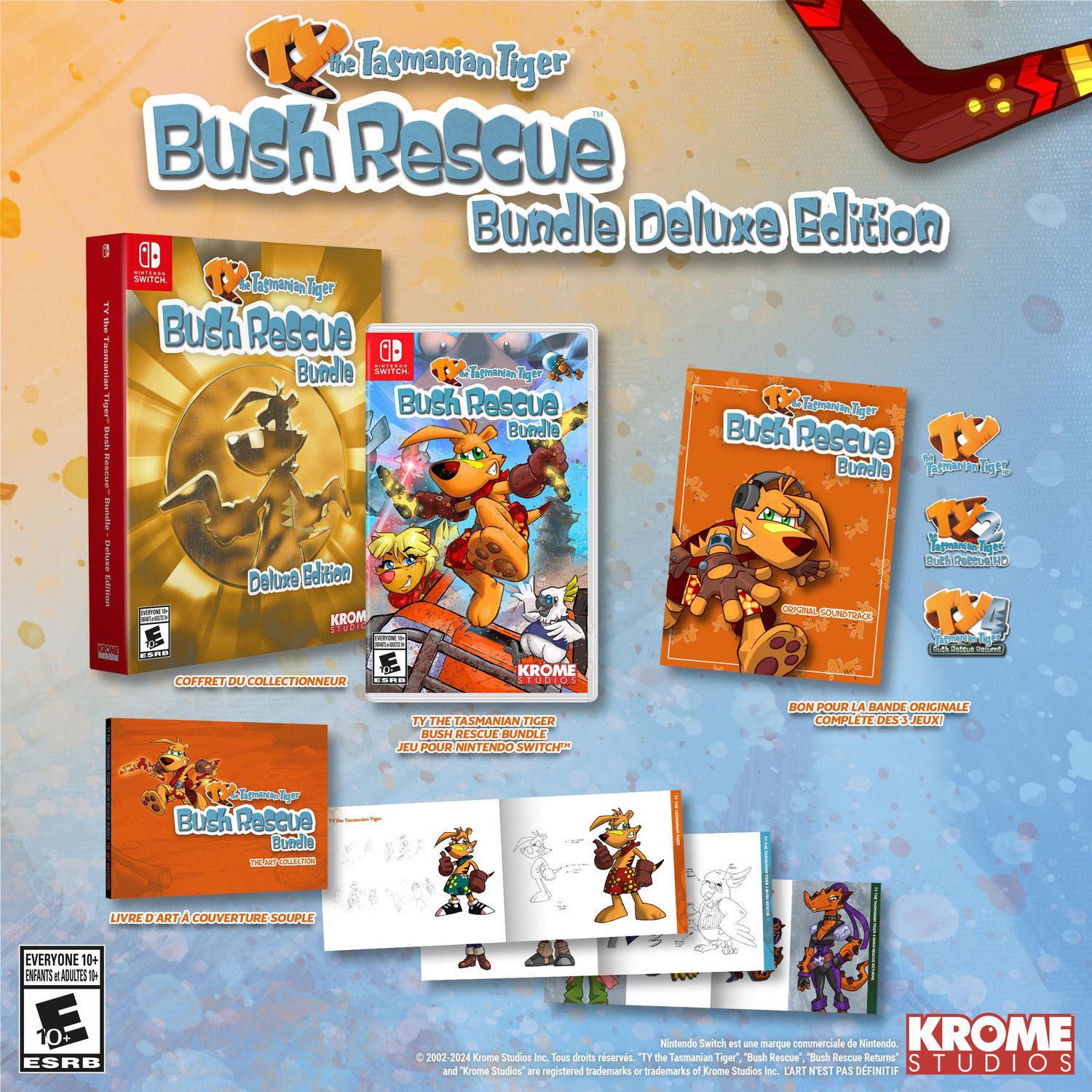 JEU VIDEO TY THE TASMANIAN TIGER BUSH RESCUE BUNDLE (SWITCH)