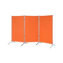 Proman Products Galaxy Indoor 3 Panel Room Divider, 71" Tall, Orange