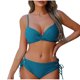 thumbnail image 2 of Traje de baño para mujer, bikini de tirantes sin espalda de color liso para mujer, trajes de baño para mujer, conjuntos de bikini para mujer, trajes de baño de bikini para mujer, 2 of 7