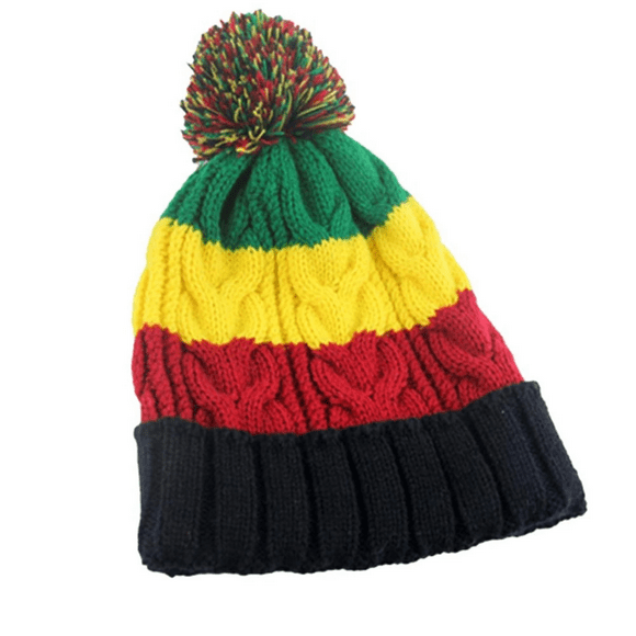 Dakine Mens Logan Beanie Rasta Stripe One Size 4 8680103-Rasta Stripe