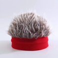 thumbnail image 1 of Nouveau Chapeau de Perruque Hip Hop Mode Version Coréenne Chapeau de Propriétaire Rétro Rue Tendance Homme Chapeaux Féminins R Kaki 50-56cm, 1 of 6