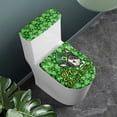 thumbnail image 2 of HELLHERO Lucky Hat Boston Terrier Pattern Universal Washable and Reusable Set of 2 with Fits All Toilet Shapes Toilet Seat Cover Set Non-Slip, 2 of 8