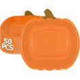 thumbnail image 1 of wonima02 50 PCS Fall Paper Plates, 9.4'' X 9.6'' Thanksgiving Plates, Disposable Pumpkin Decor, Thanksgiving Decorations Tableware for Fall Harvest Party Supplies Autumn Party Decoration, 1 of 1