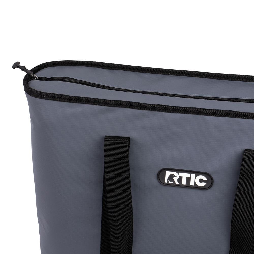 RTIC Insulated Tote Bag, Large Cooler Thermal Reusable Bags with Zippered Top for Beach, Grocery Shopping, Camping, Picnic, Travel, Amber, Adult