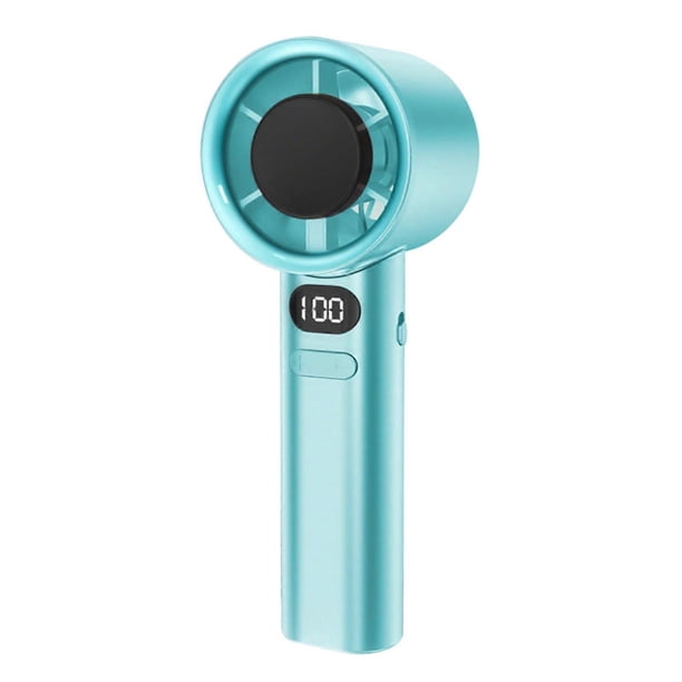 Handheld Small Fan, Portable Handheld Mini Turbos Fan, 120 Speed Setting Neck Fan with Hanging Rope