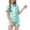 w93# Mint Green95, variant on Girls Casual Outfits Kid Short Set Home Wear Summer Breathable 2 Piece Suit Short Sleeve Button Down V-Neck Blouse Shorts Pajama Sets Bows Print Valentine'S Day Outfits,Mint Green,11-12 Years