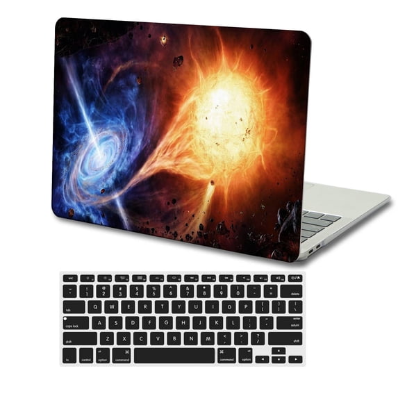 KSK KAISHEK Compatible Newest MacBook Air 13 inch Case 2022/2021/2020/2019/2018 Release Model A2337 m1&A2179&A1932, Plastic Hard Shell + Black Keyboard Cover, Galaxy A 126