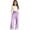 Purple, variant on LRen Girl Sweatpants Straight Wide Leg Kids Loose Waist Casual Joggers Loose Athletic Pants with Pockets Back To School Soft Stretch Baggy Pants