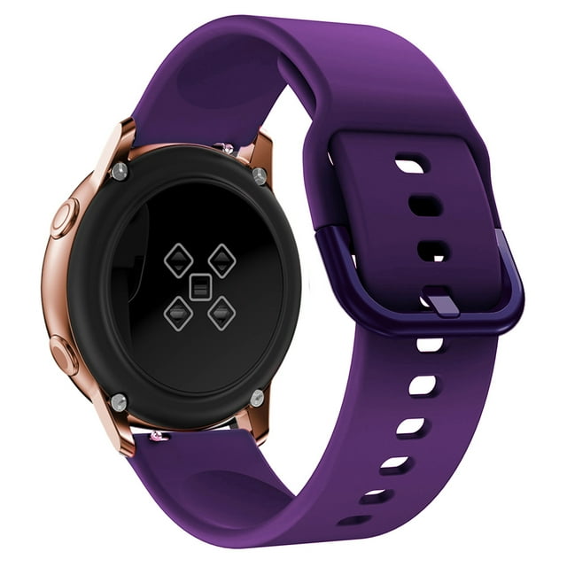 Replacement Band For Samsung Galaxy Watch 3 41mm Silicone Strap For Samsung Galaxy Watch Active 1/2 Galaxy Watch 42mm Watchbands Purple For Galaxy active 1