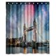 thumbnail image 1 of Cortina de ducha ABPHQTO Tower Bridge Fuegos artificiales Celebración Año Nuevo 150x180 cm, 1 of 1