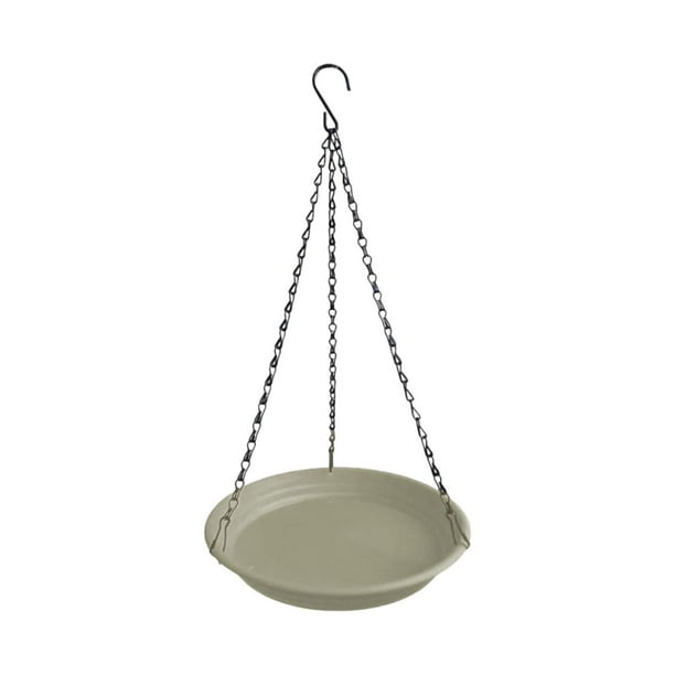 Comedero para pájaros, comedero para colibríes, resistente a la intemperie, estación de agua para pájaros, bandeja de comida para pájaros para , Beige