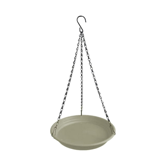 Comedero para pájaros, comedero para colibríes, resistente a la intemperie, estación de agua para pájaros, bandeja de comida para pájaros para , Beige