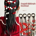 thumbnail image 2 of Braids Ponytail For Women Elastic Twist Braid Rope Band Rubber X4E7, 2 of 9