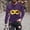 #367-Hot Pink, variant on Ceisia Men's All-Over Mardi Gras Print T-Shirt | Slim Long-Sleeve Crewneck Winter Festive Top Gift