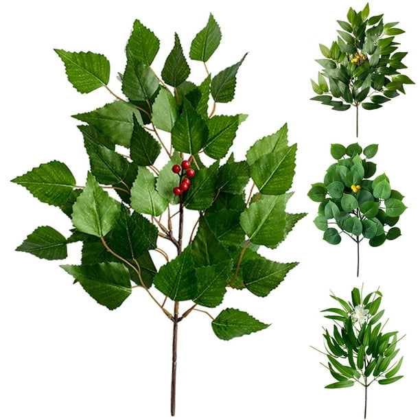 Visland Artificial Eucalyptus Leaf Stem Eucalyptus Spray Artificial