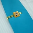 thumbnail image 2 of Harry Potter Hufflepuff Painted Crest Square Tie Bar Clip Clasp Tack- Silver or Gold, 2 of 6