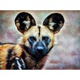 thumbnail image 2 of Aldridge, Ashley 18x15 Gold Ornate Wood Framed with Double Matting Museum Art Print Titled - African Wild Dog Watch, 2 of 4