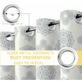 thumbnail image 6 of Blue Green Bohemia Blackout Curtains for Bedroom/Living Room, Thermal Insulated Kitchen Curtains, Vintage Abstract Boho Flowers Cream Grommet Darkening Window Treatment Drapes 52"x72"x2, 6 of 8