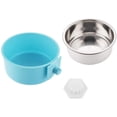 thumbnail image 4 of Jaula para Perros Tazón Extraíble De Acero Inoxidable Colgante para Mascotas Jaula Tazón De Agua Pequeño Alimentador Comida para Perros Gatos Conejos Birdsgreen Suministros para Mascotas, 4 of 5