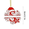 thumbnail image 2 of DAMAI 2026 New 26 Christmas Letter Ornaments with Bow Berry Pinecone Christmas ball, 2D Initial Ornaments for Christmas Tree, Personalized Name Decorations with Alphabet Letters for Holiday Decor, 2 of 5