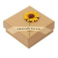 thumbnail image 2 of QIQUWOHUL Jewelry Gift Box Rose Sunflower Design Small Kraft Paper Box For Rings Pendants Earrings Necklaces Ideal For Christmas Holiday Anniversary Wedding Birthday, 2 of 6