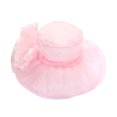 thumbnail image 2 of Hats for Women - Wide Brim Sun Cap Faux Pearls Flower Decor Hat Wedding Dress Hat Fascinator Bridal Tea Party Hat, 2 of 8