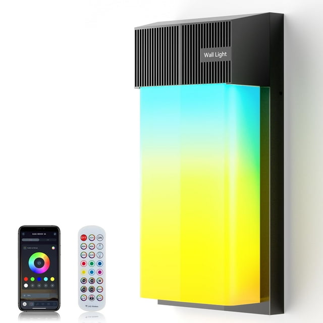 Luz de Pared Exterior OIYN RGBWW 1500LM IP65 Impermeable