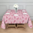 thumbnail image 3 of Pink Ribbon Pattern Square Tablecloth,Waterproof Square Table Cover,Wipeable Spillproof Washable Table Cover for Home Kitchen Party Decor 42"X42"(107x107cm), 3 of 6