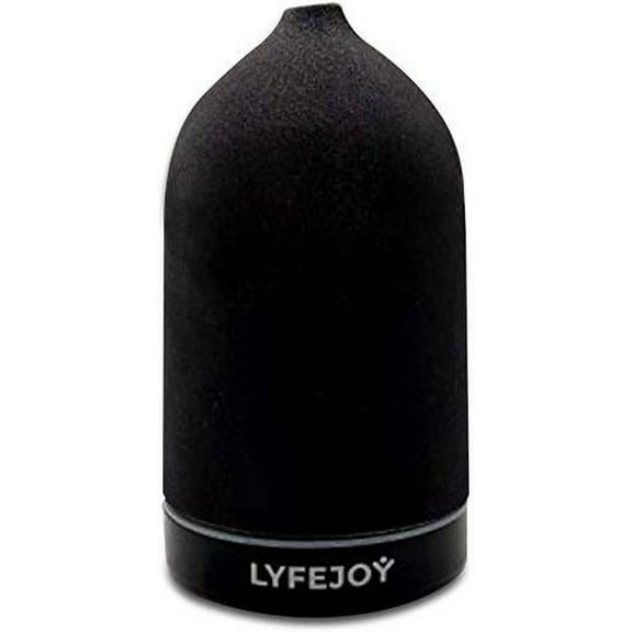 Lyfejoy Ceramic Essential Oil Diffuser, Aromatherapy Diffuser for Relaxing with 7-Color LED, Auto Shut Off Feature with 90ml Capacity.