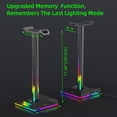 thumbnail image 5 of Audífonos Eb01-b Rgb Soporte para auriculares para juegos con interfaz USB dual Soporte para auriculares Soporte de escritorio Plástico universal Universal Accesorios Electrónicos, 5 of 5