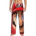 thumbnail image 2 of Lsque Mario Print Men's Pajama Pants, Lounge Pant - Comfortable Home Wear,Elastic Waistband, Stylish Design-Large, 2 of 9