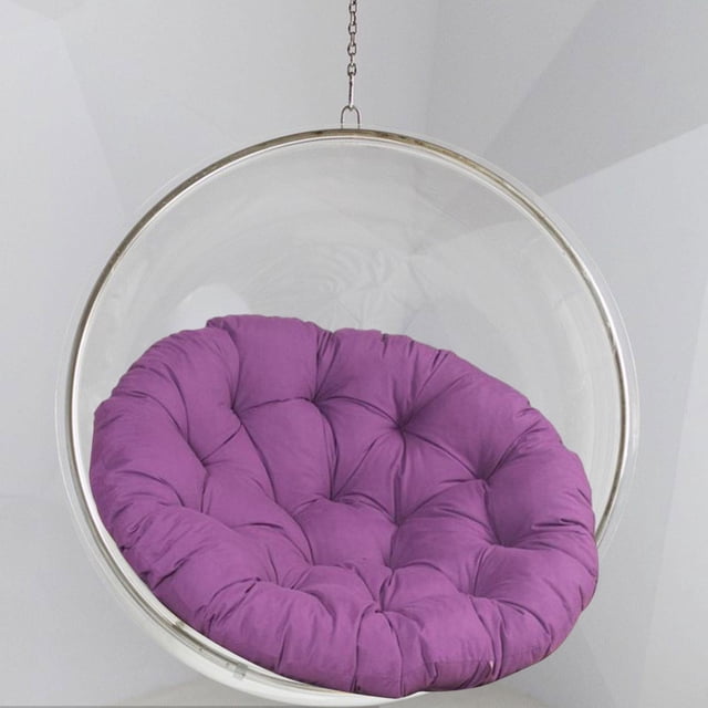 Cojín para silla columpio, cojín para asiento de oficina, elegante, multiusos, grueso, para suelo, hamaca, para dormitorio al aire libre Violeta