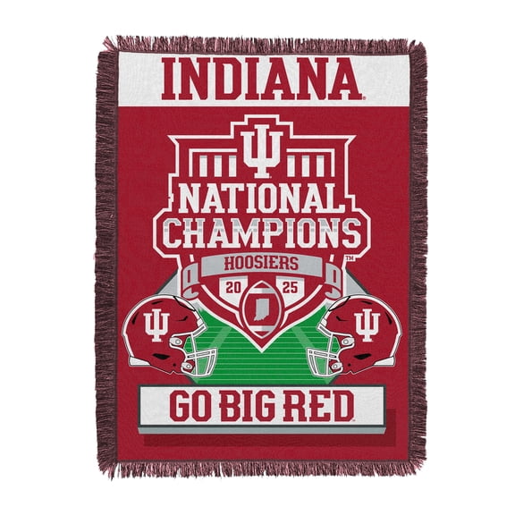 The Northwest Group  Indiana Hoosiers College Football Playoff 2025 National Champions 48" x 60" Glory Woven Tapestry