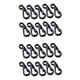 thumbnail image 1 of 20PCS / LOT Mini Mochila Cierres Mosquetones Escalada Botella de Camping Paracord Survival Gear - Negro, 1 of 5