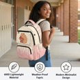 thumbnail image 4 of HELLHERO Melting Cream Casual Daypack with Adjustable Padded Straps, Breathable Waterproof 17 Inch School Bookbag for Daily Use Outdoor, 4 of 8