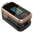 thumbnail image 3 of Fingertip Pulse Oximeter for Oxygen Level and Pulse Rate, Batteries and Lanyard Included - Black/Rose Gold, 3 of 7