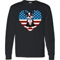 thumbnail image 3 of Inktastic Boston Terrier Dog Us Flag July 4th Long Sleeve T-Shirt, 3 of 5