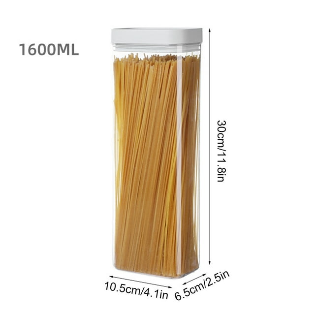 Kitchen Canisters Set,Airtight Glass Jars with Lids, Glass Food Storage Containers for Kitchen & Pantry Organization, Cookie, Coffee, Pasta, Nuts and Spice Jars, Stackable
