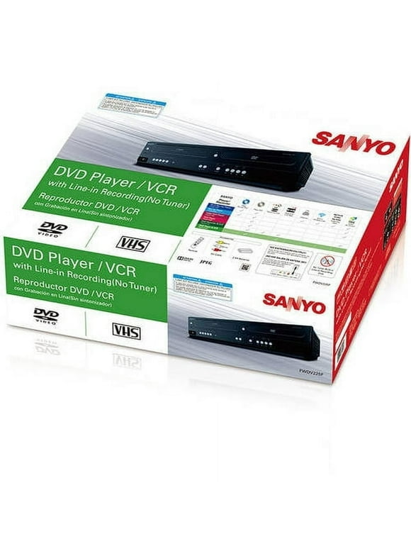 Sanyo FWDV225F DVD/VCR Player (New)
