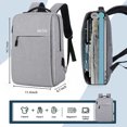 thumbnail image 3 of Sovegavy Mens Womens Laptop Backpack 15.6 inch Travel Backpack Waterproof Computer Backpack Business College Backpack Bookbag, Gray, 3 of 7