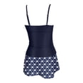 thumbnail image 4 of Swimsuits for Women Tankini Swimsuits Fashion Tankini Swimsuit Strappy Bikini Top With Skirted Bottom Swimsuit Cover Up Beachwear Two Piece Outfit, 4 of 5
