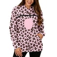 thumbnail image 3 of TGPMGRZ Pet Pouch Hoodie for Women with Kangaroo Pocket Cat Dog Carrier Hoodies Leopard Printed, 3 of 7