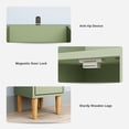 thumbnail image 4 of KAMEROUT Tall Narrow Storage Cabinet, Slim Bathroom Storage Organizer with Adjustable Shelves & 4 Leveling Feet, Freestanding Cabinet for Small Spaces, Kitchen, Living Room, Green, 4 of 7