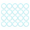 thumbnail image 4 of 20Pcs Book Binder Ring Flexible Loose Leaf Buckle 30mm Paper Single Ring for Cards FilesGreen, 4 of 12