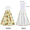 thumbnail image 4 of SKYSONIC Hamburgers Rolls Sandwich Tomatoes Onions 2Pcs Kitchen Hanging Towel Set Hand Hanging Towels with Hanging Loop, Absorbent Soft Thick Dish Cloth Dry Towel for Kitchen Bathroom, 12"x17", 4 of 6