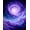 Purple, Pattern 2, variant on ODIKA 4'x6' Machine Washable Non-Slip Area Rug, Celestial Space Purple Starry Universe Non Slip Art High Traffic Rug, Purple, 73974